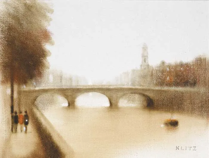 FATHER MATHEW BRIDGE, DUBLIN by Anthony Robert Klitz, c.1978, oil on canvas, sold Dec 2011