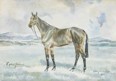 MR MICHAEL MCDONAGH'S "COROFIN" by Rosemary O'Callaghan-Westropp, 1938, watercolour, offered Dec 2011