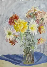 Moyra Barry, DAHLIAS IN A GLASS JAR
