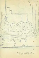 Mary Swanzy, FIGURES BY AN ARCHWAY