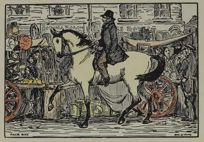 FAIR DAY by Jack Butler Yeats, Cuala Press print, sold Dec 2011