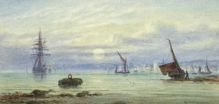 BELFAST by John Francis Branegan, watercolour with gouache, offered Dec 2011