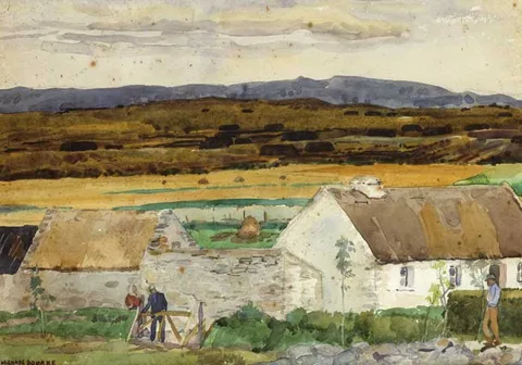 Micheál de Burca, NEAR PONTOON, CONNEMARA, watercolour