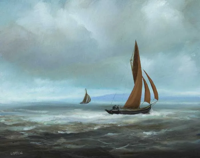 SEASCAPE by Gavin Lavelle, 2000, oil on canvas board, offered Dec 2011