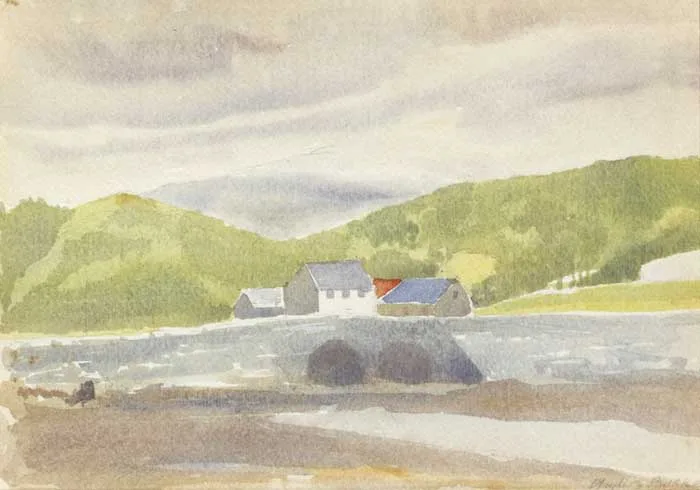 MILTOWN BRIDGE, DINGLE by Phyllis Burke, watercolour, offered Dec 2011