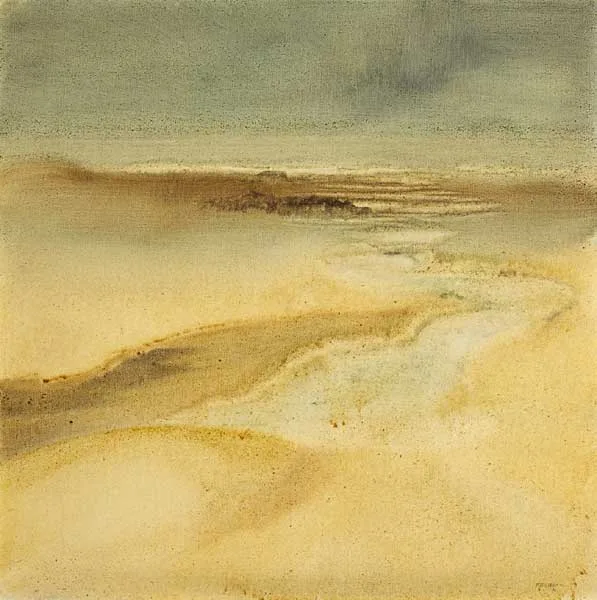 TRAWBREAGA BEACH, COUNTY DONEGAL by Malcolm Bennett, oil on canvas, sold Dec 2011