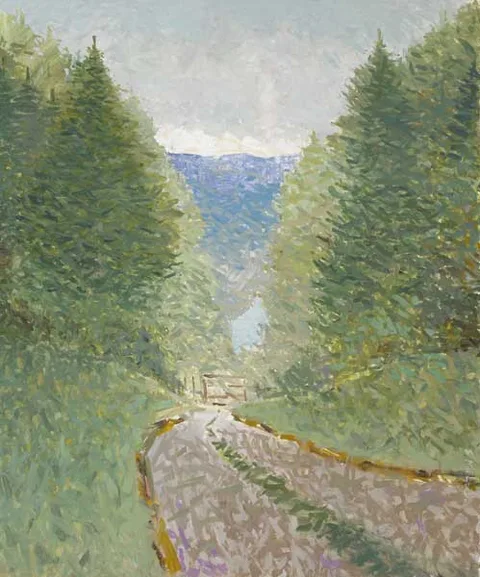 Simon MacLeod, PINE FOREST, WICKLOW, 2007, oil on canvas
