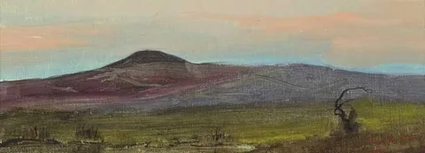 Adam Kos, COUNTY WESTMEATH, 1997 and COUNTY SLIGO LANDSCAPE, 1996, oil on canvas board