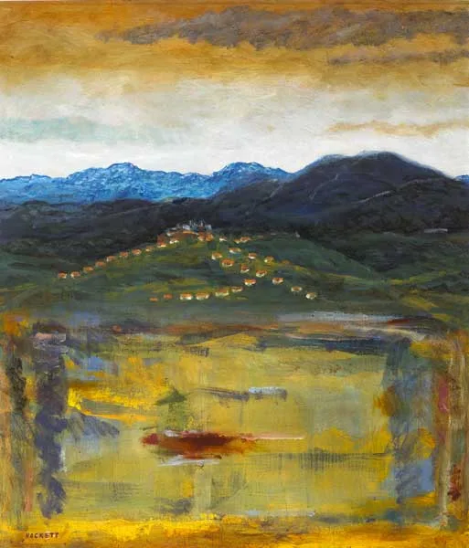 PAISAJE 2 / ANDALUZ by Pierce Hackett, oil on board, offered Dec 2011