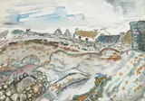 Gerard Dillon, COTTAGE AND COW