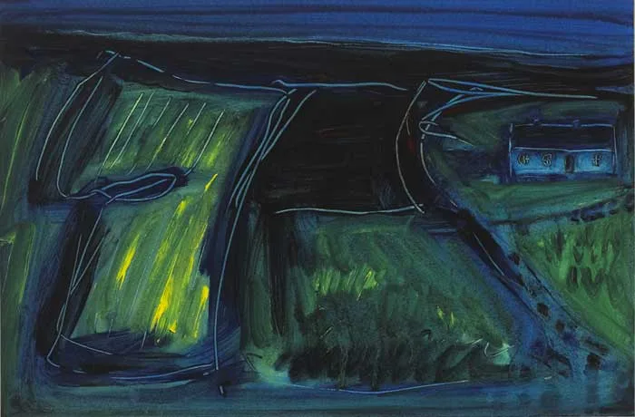 DANNY MAC'S by Seán McSweeney, 1994, acrylic on paper, sold Nov 2011