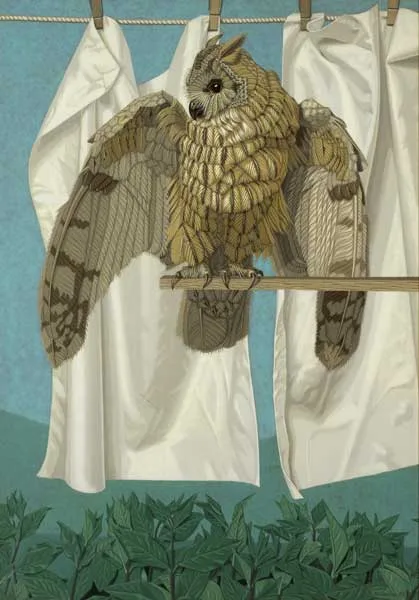Edward McGuire, OWL II, 1972, oil on canvas