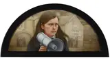 Robert Ballagh, BATTLE OF THE BOGSIDE, PORTRAIT OF BERNADETTE DEVLIN
