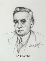 Robert Ballagh, PORTRAIT OF JOHN COSTELLO