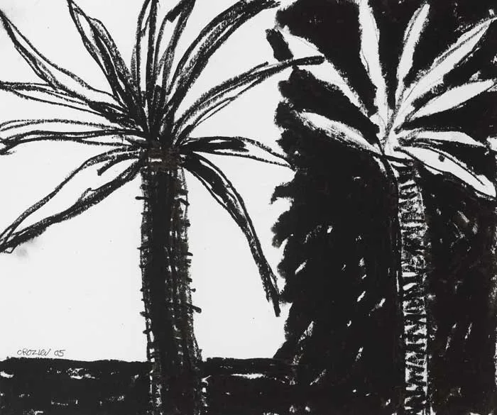 DRAWING, No. 17 by William Crozier, 2005, oil bar on paper, sold Nov 2011