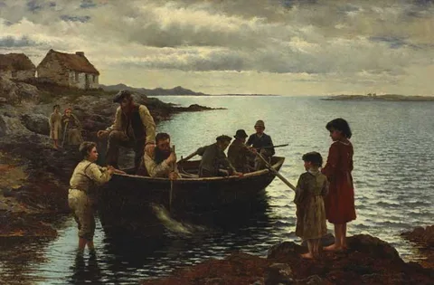 William Henry Bartlett, THE RETURN FROM THE SEAL-HUNT, 1881, oil on canvas