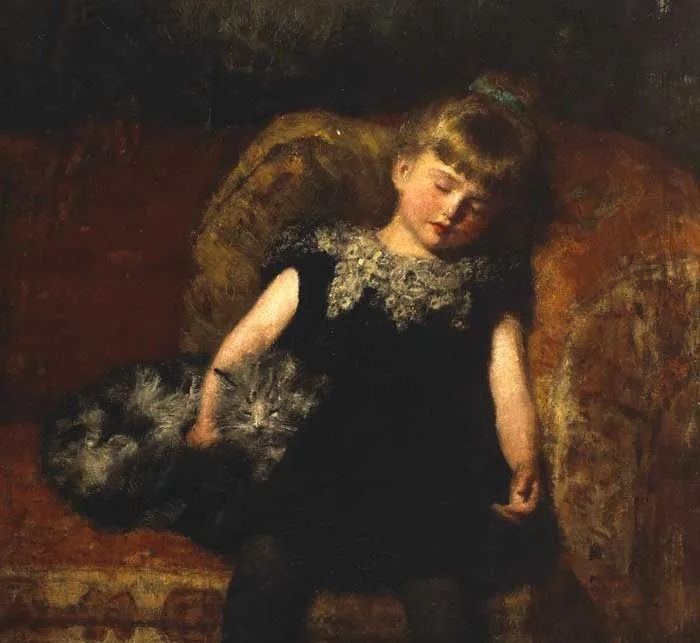 John Ernest Breun, TIRED OUT, oil on canvas