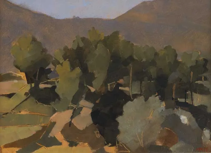 PINETREES, LA CASCADE by Martin Mooney, 1998, oil on board, offered Nov 2011