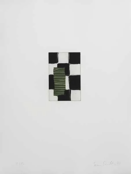 "TUTTO E SCIOLTO" [No. 4] by Sean Scully, 1993, etching, sugarlift, spitbite, aquatint (no. 21 from an edition of 33), sold Nov 2011