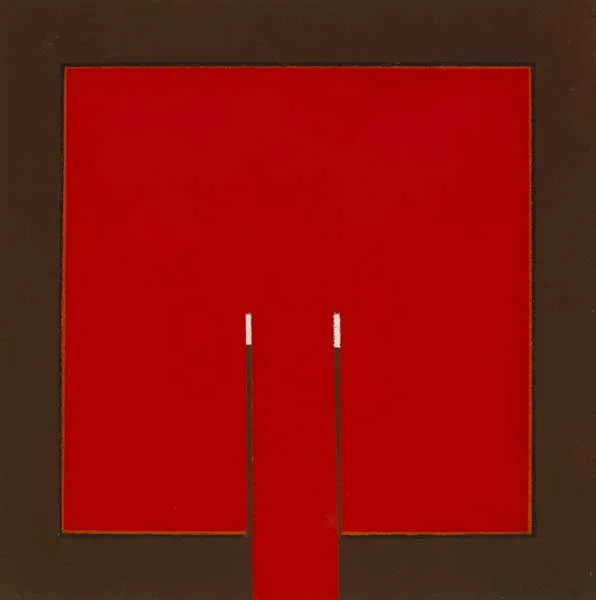 OPENING by Cecil King, oil on paper, sold Nov 2011