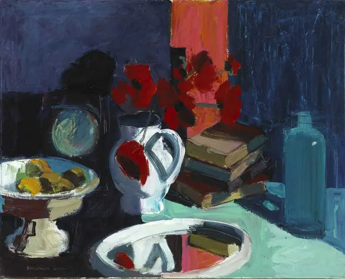 RED POPPIES by Brian Ballard, 2000, oil on canvas, sold Nov 2011