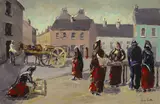 Ivan Sutton, THE OLD CLADDAGH FISHMARKET, GALWAY