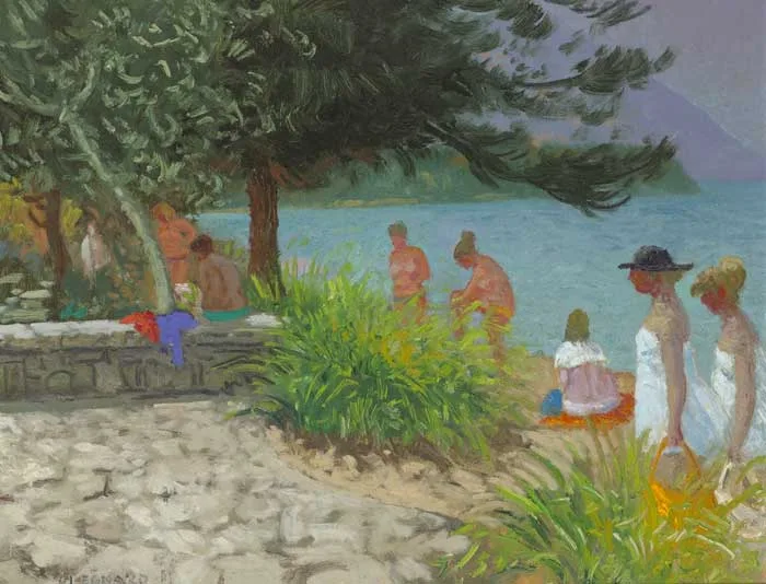 DASSIA, CORFU by Patrick Leonard, 1990, oil on canvasboard, offered Nov 2011