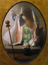 Stuart Morle, HOMAGE TO CHARDIN - STILL LIFE WITH ARTIST'S PALETTE