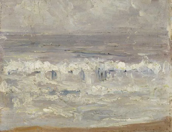 MARITIME SKETCH by Paul Henry, c.1910-15, oil on board, sold Oct 2011