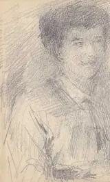 John Butler Yeats, PORTRAIT OF A LADY WEARING A BLOUSE