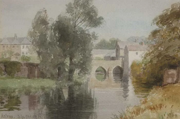 ANTRIM by Joseph William Carey, watercolour over pencil, offered Oct 2011