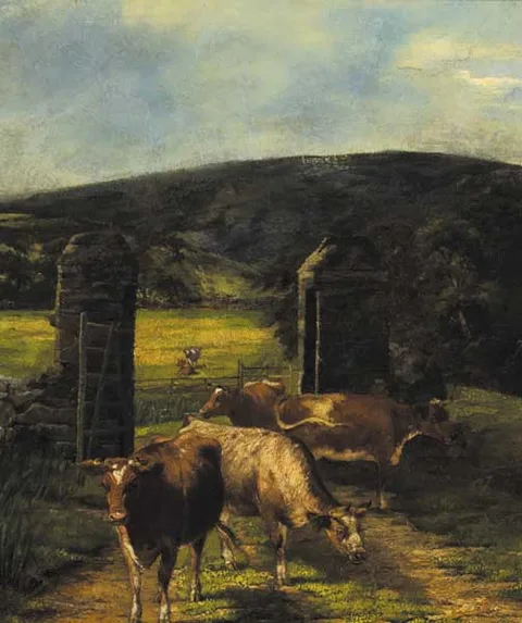 Walter Osborne, FEEDING TIME, 1877, oil on canvas