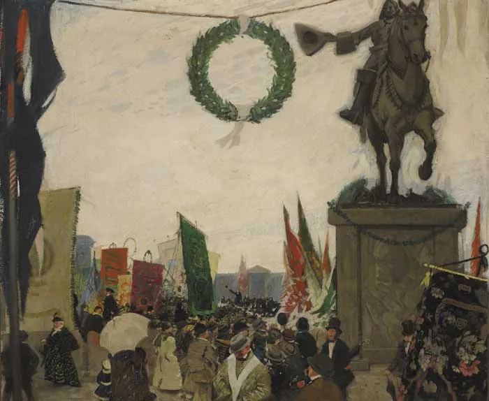 Daniel A. Wehrschmidt, THE LIBERATOR, 1921, oil on canvas