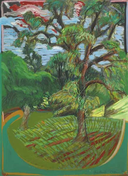 Brian Bourke, KILKENNY, 1975, oil with pencil on board