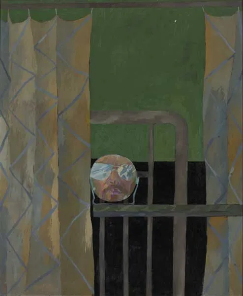 Gene Lambert, AUGUST, c. late 1980s, gouache on card