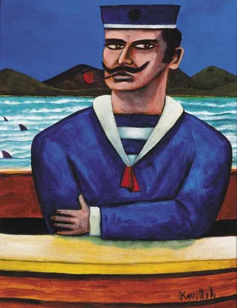 Graham Knuttel, CAPTAIN, oil on canvas