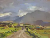 Robert Taylor Carson, MUCKISH MOUNTAIN NEAR CRESSLOUGH, COUNTY DONEGAL, c.1950s