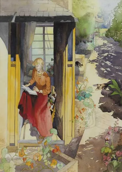 Clare Cryan, PORTRAIT OF CLARE BOYLAN (1948-2006), watercolour over pencil