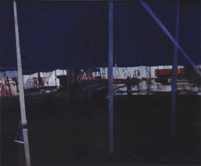 LONG VEHICLE, DONEGAL by Rose Stapleton, oil on canvas, offered Oct 2011
