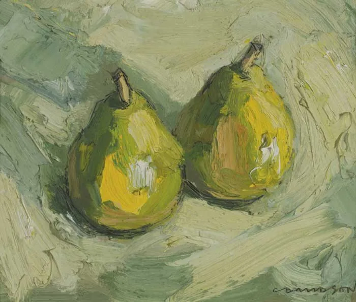 Colin Davidson, PEARS, oil on board