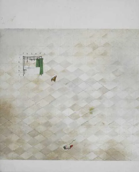 Colin Harrison, TREATMENT OF FRACTURES, acrylic with pencil on canvas