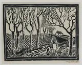 Harry Kernoff, MOTHER AND CHILD GOING HOME and THE FIGHT, 1931 (A PAIR)