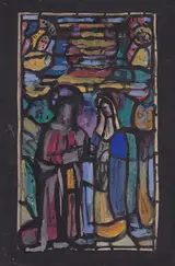 Evie Hone, CHRIST AND THE VIRGIN MARY FLANKED BY ANGELS