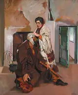 Seán Keating, ILLUSTRATION FOR THE PLAYBOY OF THE WESTERN WORLD - "THAT WAS A GREAT BLOW"