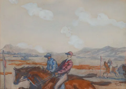 Jack Butler Yeats, ONLY TWO IN IT, 1905, watercolour