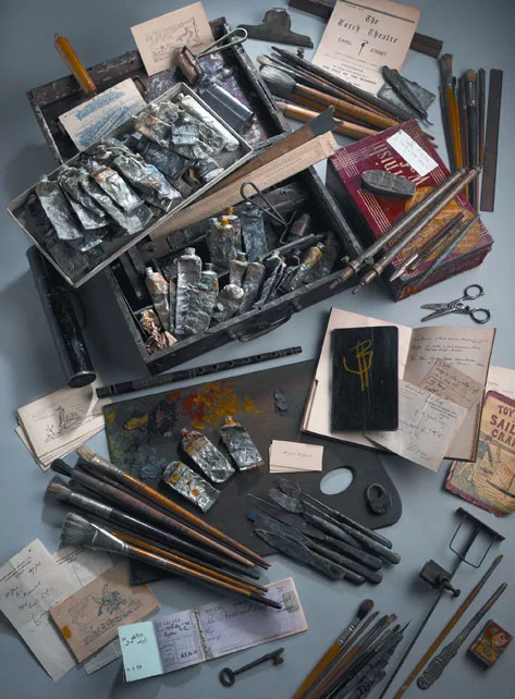 Jack Butler Yeats, JACK BUTLER YEATS, STUDIO ARCHIVE COLLECTION, oil paints, watercolour, boxes, brushes, etc.