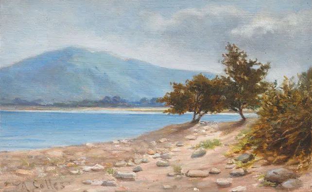 Alexander Colles, LOUGH CONN, oil on board