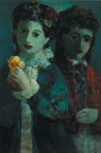 Daniel O'Neill, TWO SISTERS, oil on board