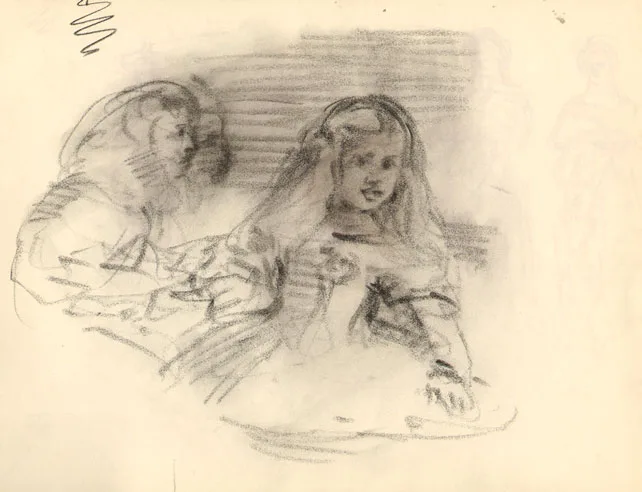 Stella Steyn, TWO SKETCHBOOKS, c.1960s, pastel, chalk and pen and ink sketches on leaves of thin sketching paper within Rowney spiral bound sketchbooks