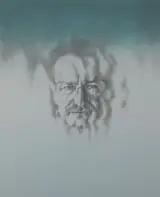 Louis le Brocquy, IMAGE OF BONO (BLUE) 2003